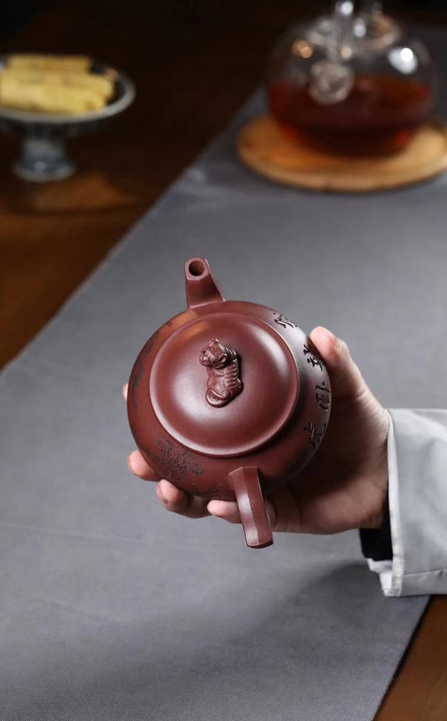 宜兴紫砂壶:【藏龙卧虎】范林强 国家级助理工艺美术师 家藏原矿紫泥