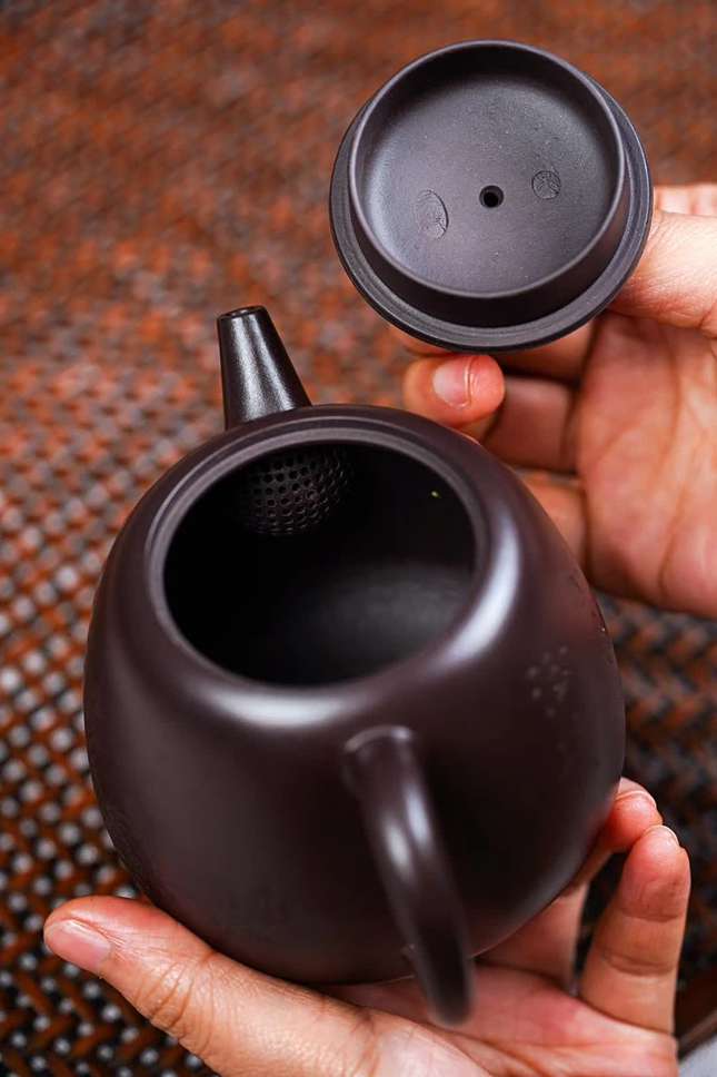宜兴紫砂壶:【汉风】吴敏(实力派工艺师)100目老紫泥