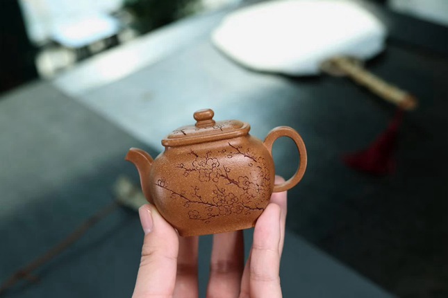 宜兴紫砂壶:【蕴四方】老段泥/100ml/8孔/刘素素