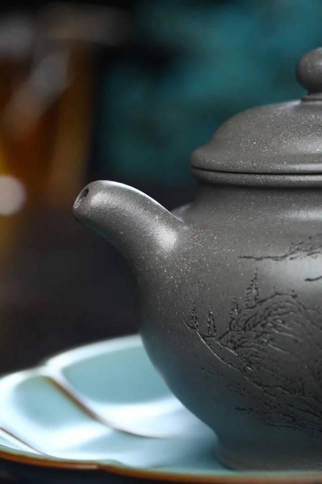 【掇只】家藏自练极品丁山大水潭天青泥(矿源珍贵稀少,已绝迹,每烧制