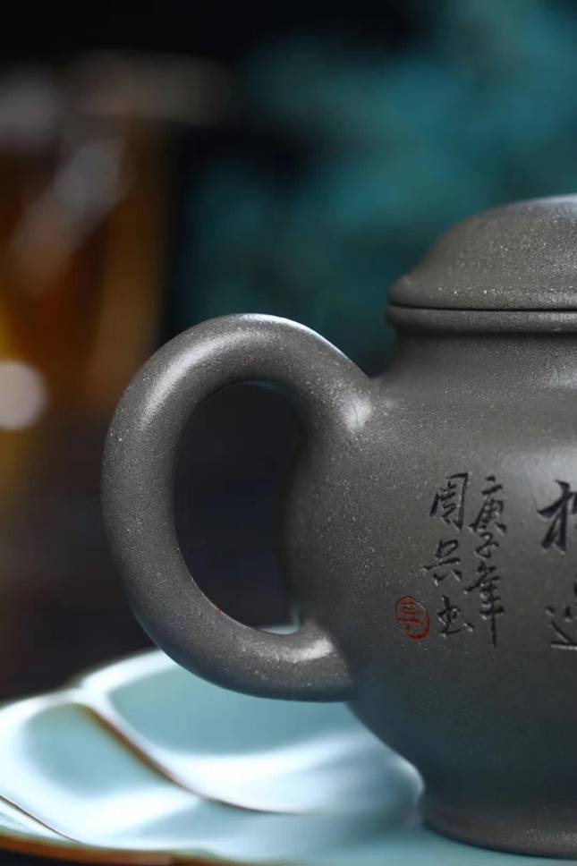 掇只顾洪军国家级工艺美术师家藏天青泥250cc