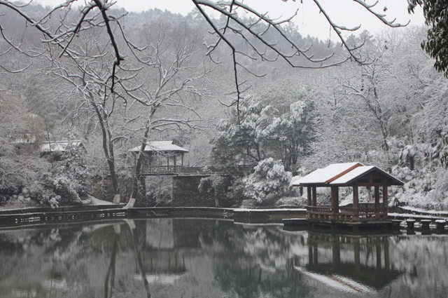 善卷洞雪景